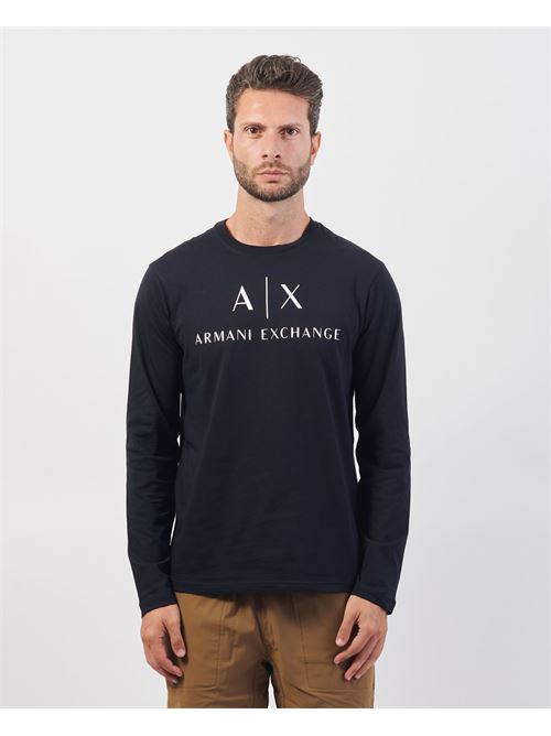 Maglia a manica lunga Armani in cotone girocollo ARMANI EXCHANGE | 8NZTCH-Z8H4Z1510